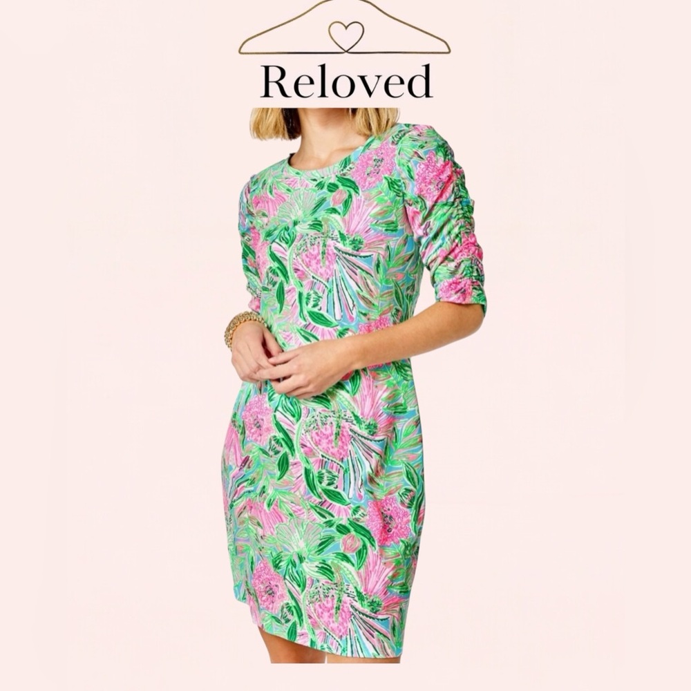 Lilly Pulitzer Pink and Green Mini Dress